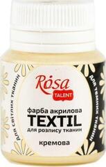 Barva za tekstil Rosa Talent Barva za tkanine Cream (02) 20 ml 1 kos