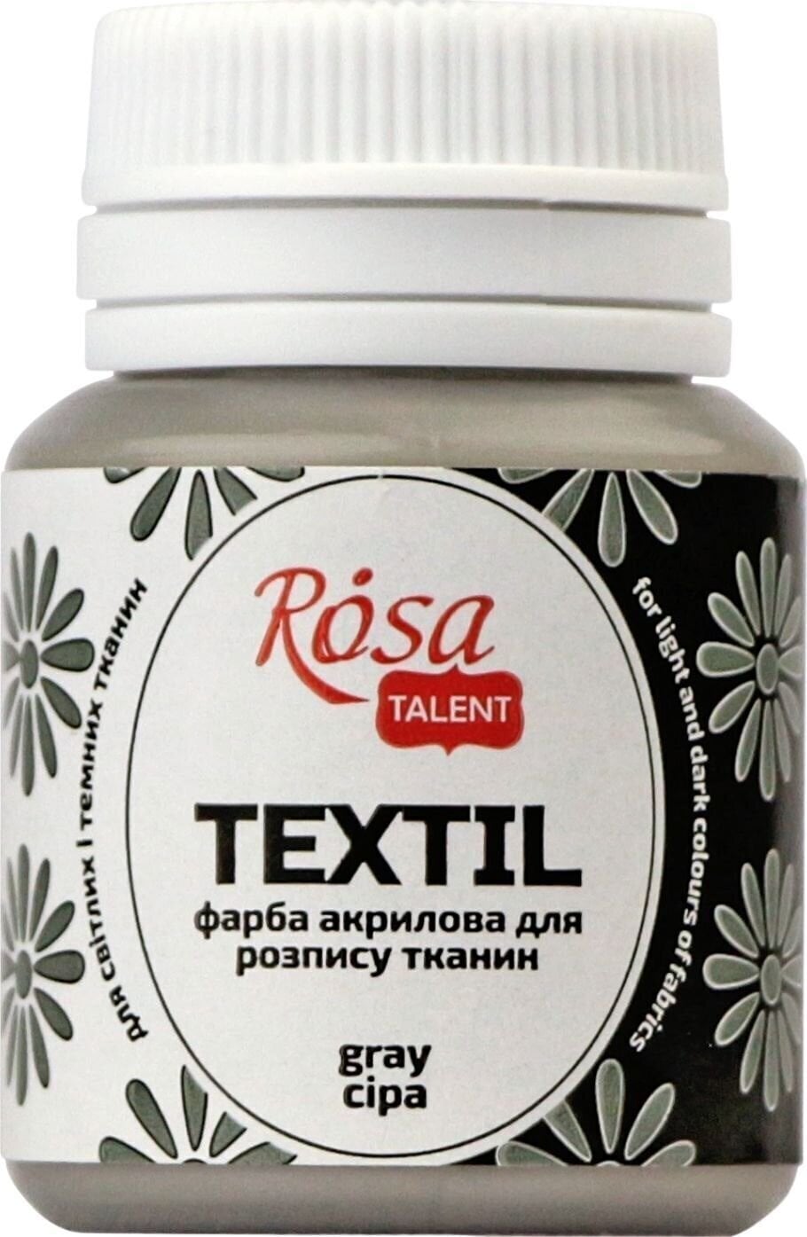 Boja za tekstil Rosa Talent Боја за платно Gray (40) 20 ml 1 kom