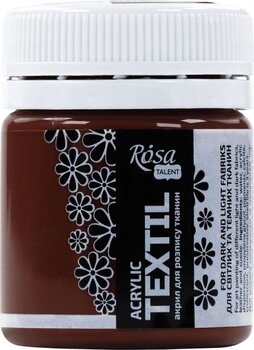 Culaore textilă Rosa Talent Vopsea de material Chocolate (39) 20 ml 1 buc. - 1