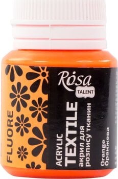 Barva za tekstil Rosa Talent Barva za tkanine Orange Fluorescent 20 ml 1 kos - 1