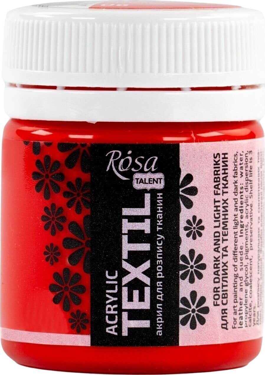 Boja za tekstil Rosa Talent Боја за платно Red (06) 20 ml 1 kom