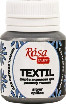 Barva za tekstil Rosa Talent Barva za tkanine Silver (52) 20 ml 1 kos - 1