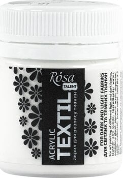 Stofmaling Rosa Talent Stofmaling White (01) 20 ml 1 Stk. - 1