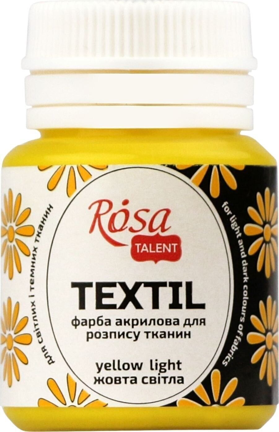 Boja za tekstil Rosa Talent Боја за платно Yellow Light (27) 20 ml 1 kom