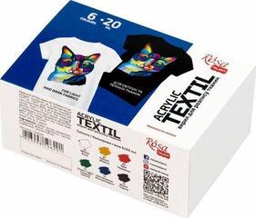 Barva za tekstil Rosa Talent Set barv za tekstil 6x20ml