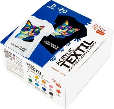 Boja za tekstil Rosa Talent Сет боја за текстил 9x20ml - 1