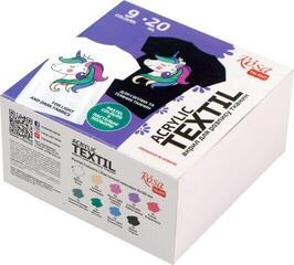 Barva za tekstil Rosa Talent Set barv za tekstil 9x20ml