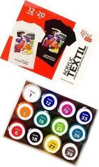 Barva za tekstil Rosa Talent Set barv za tekstil 12x20ml