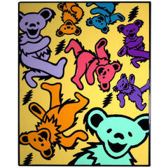Magnet Grateful Dead Dancing Bears & Lightning Bolts Magnet