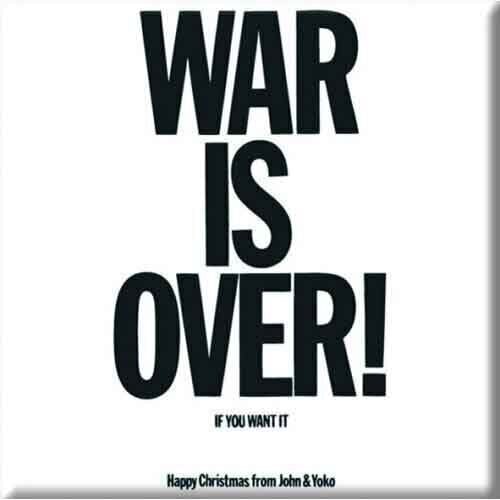 Aimant John Lennon War is Over Aimant