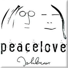 Magnet John Lennon Peacelove Black On White Magnet