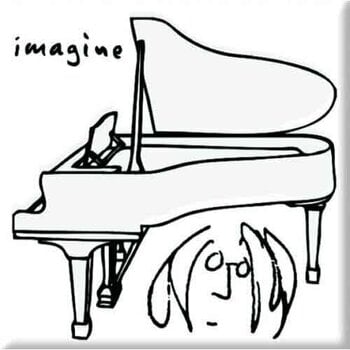 Magnet John Lennon Imagine Black On White Magnet - 1