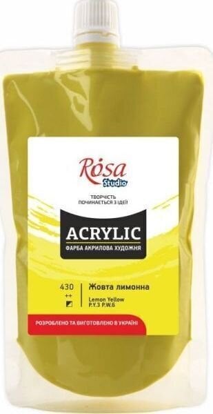 Acrylic Paint Rosa Studio Acrylic Paint Lemon Yellow (430) 200 ml 1 pc