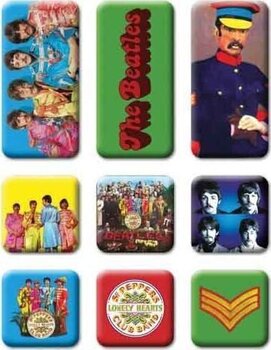 Magnet The Beatles Sgt Pepper 9 Piece Set Magnet - 1