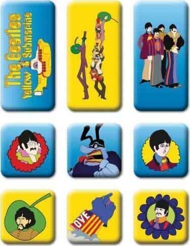 Magnet The Beatles Yellow Submarine 9 Piece Set Magnet