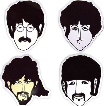 Magnet The Beatles Yellow Submarine Heads Embossed Magnet - 1