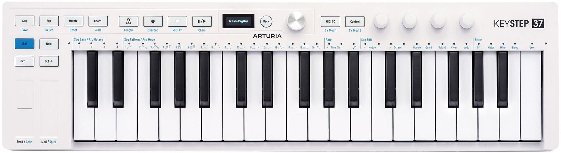 Master Keyboard Arturia KeyStep 37 mk2 Master Keyboard White