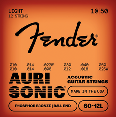 Saiten für Akustikgitarre Fender Phosphor Bronze Acoustic Guitar Strings - Light 60-12L Saiten für Akustikgitarre