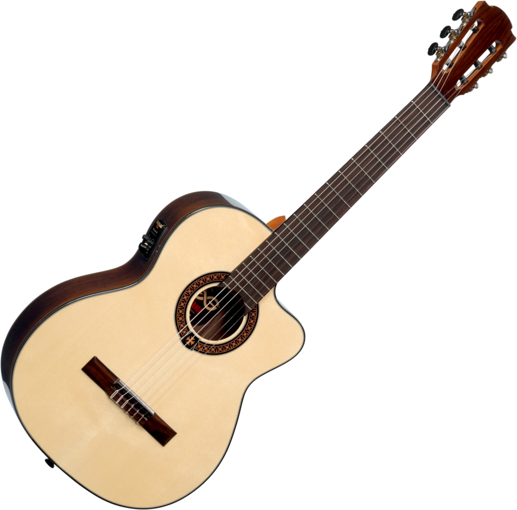 Guitarra clásica con preamplificador LAG OC400CE