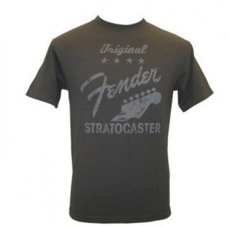 Maglietta Fender T Shirt Original Strat Charcoal M