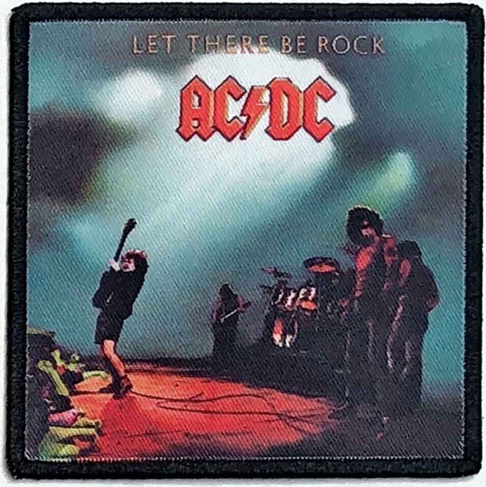 Закрпа / Значка AC/DC Let There Be Rock Закрпа за шивање 86 x 86 mm