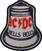 Patch / Badge AC/DC Hells Bells White Sy-på-lapp 67 x 80 mm