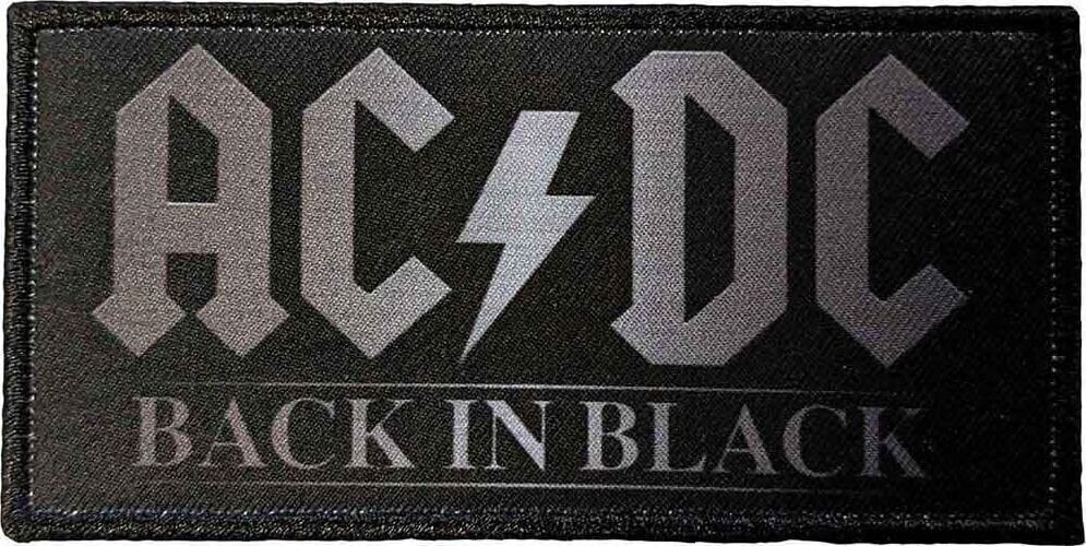 Toppa / Distintivo AC/DC Back In Black 1 Toppa da cucire