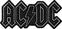 Patch / Badge AC/DC Black Logo Sew-On Patch 10,3 x 4,7 cm