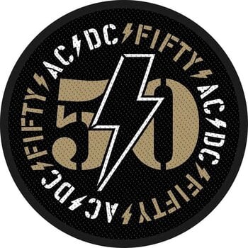 Закрпа / Значка AC/DC Fifty Закрпа за шивање 90 mm - 1