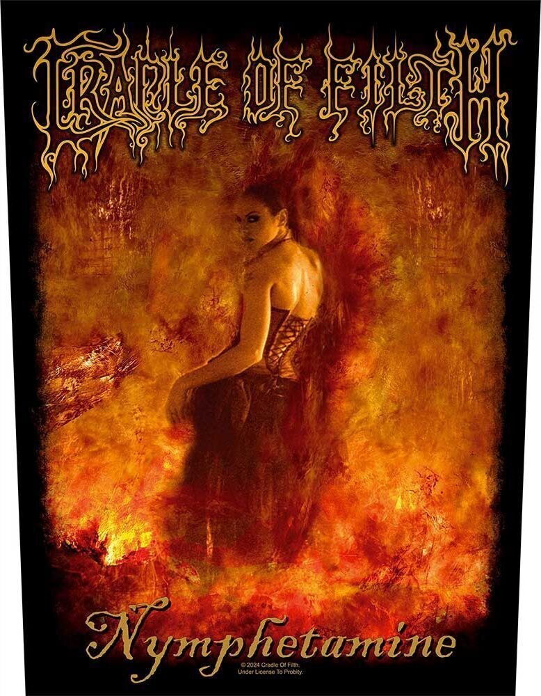 Nášivka / Odznak Cradle Of Filth Nymphetamine Nášivka 36 x 30 cm