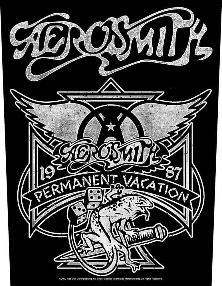 Plaaster / märk Aerosmith Permanent Vacation Õmmeldav plaaster 36 x 30 cm