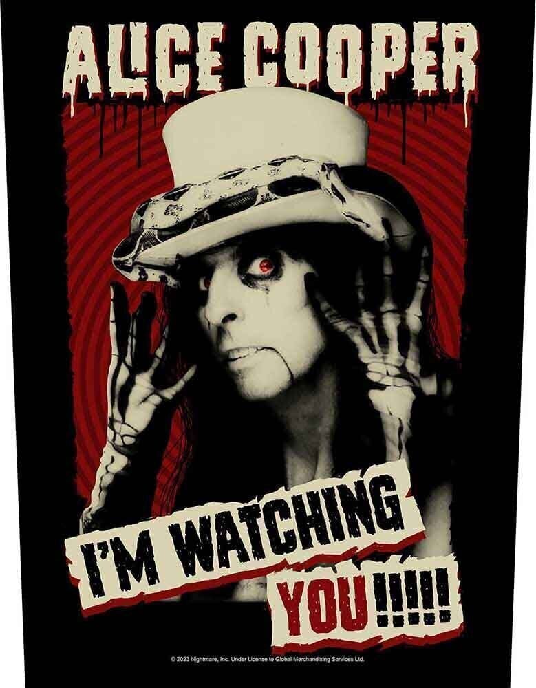 Кръпка / значка Alice Cooper I'm Watching You Кръпка за пришиване 36 x 30 cm