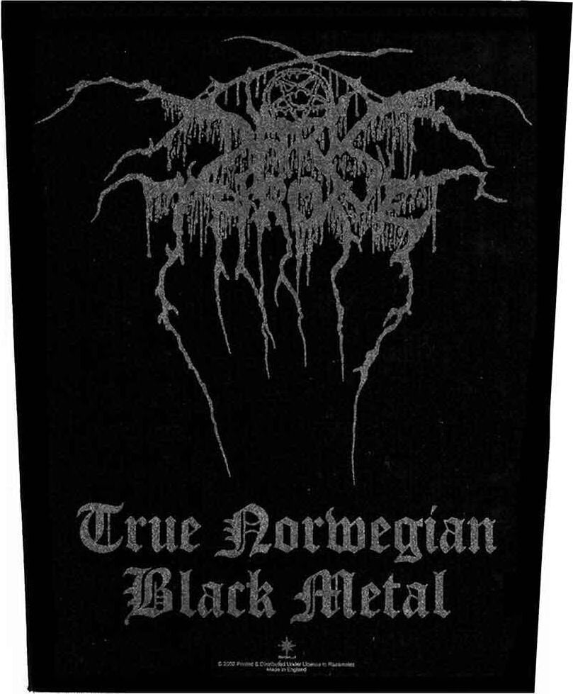 Plaaster / märk Darkthrone True Norwegian Black Metal Õmmeldav plaaster 36 x 30 cm