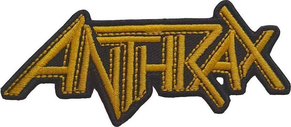 Patch / Badge Anthrax Yellow Logo Sy-på patch