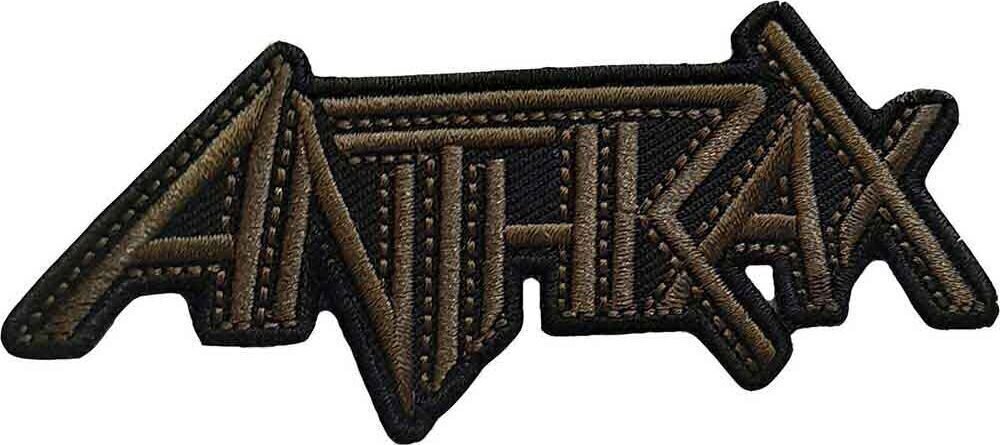 Patch / Badge Anthrax Brown Logo Sy-på patch