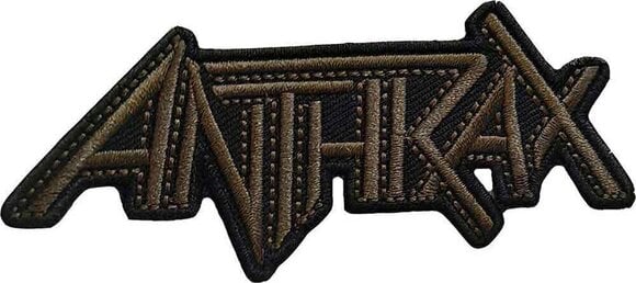 Patch / Badge Anthrax Brown Logo Sy-på patch - 1