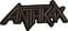 Patch / Badge Anthrax Brown Logo Sy-på patch