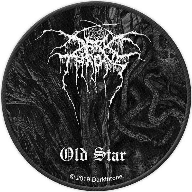 Plaaster / märk Darkthrone Old Star Õmmeldav plaaster 90 mm