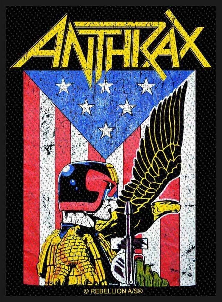 Закрпа / Значка Anthrax Judge Dredd Закрпа за шивање 100 x 50 mm