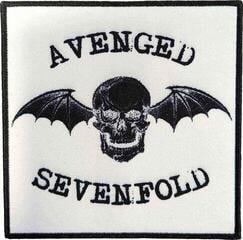 Merkelapp / merke Avenged Sevenfold Classic Deathbat Negative Sew-On Patch
