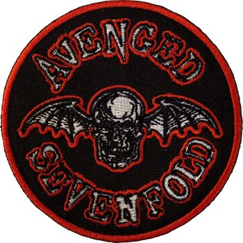 Patch / Distintivo Avenged Sevenfold Deathbat Orange Border Patch de costura - 1