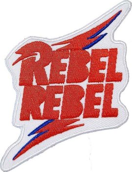 Plaaster / märk David Bowie Rebel Rebel Õmmeldav plaaster 90 x 75 mm - 1