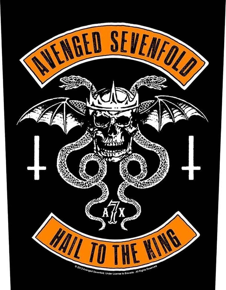 Закрпа / Значка Avenged Sevenfold Biker Закрпа за шивање 36 x 30 cm