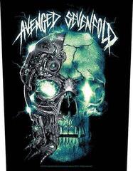Merkelapp / merke Avenged Sevenfold Mechanical Skull Sew-On Patch 36 x 30 cm
