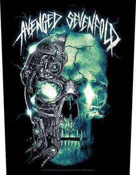 Merkelapp / merke Avenged Sevenfold Mechanical Skull Sew-On Patch 36 x 30 cm - 1