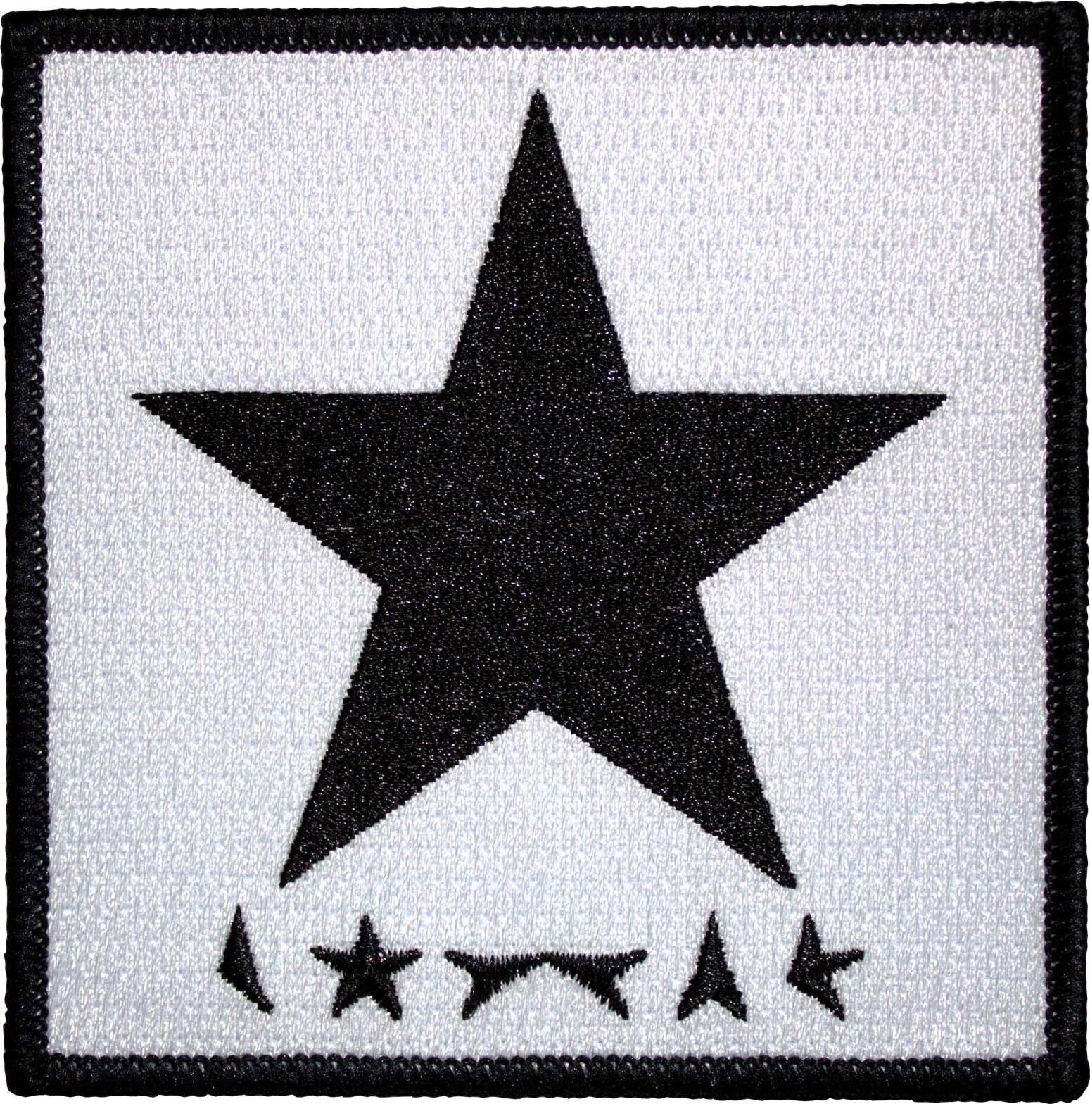 Plaaster / märk David Bowie Blackstar On White Õmmeldav plaaster