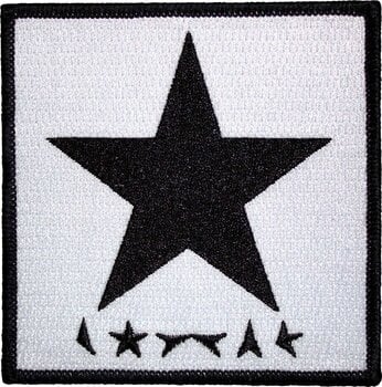 Plaaster / märk David Bowie Blackstar On White Õmmeldav plaaster - 1