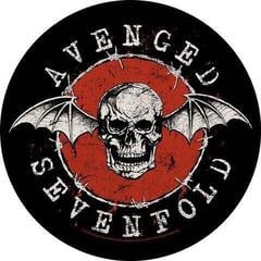 Merkelapp / merke Avenged Sevenfold Distressed Skull Sew-On Patch 29 cm