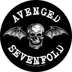 Merkelapp / merke Avenged Sevenfold Death Bat Sew-On Patch 29 cm