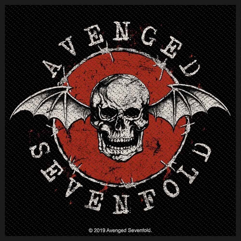 Patch / Distintivo Avenged Sevenfold Distressed Skull Patch de costura 100 x 100 mm
